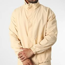 Ensemble Veste Zippée Et Pantalon Jogging KL-2073 Beige de ADJ -ADJ Soldes adj 327638 KL 2073 1 BEIGE 20220713T145314 03