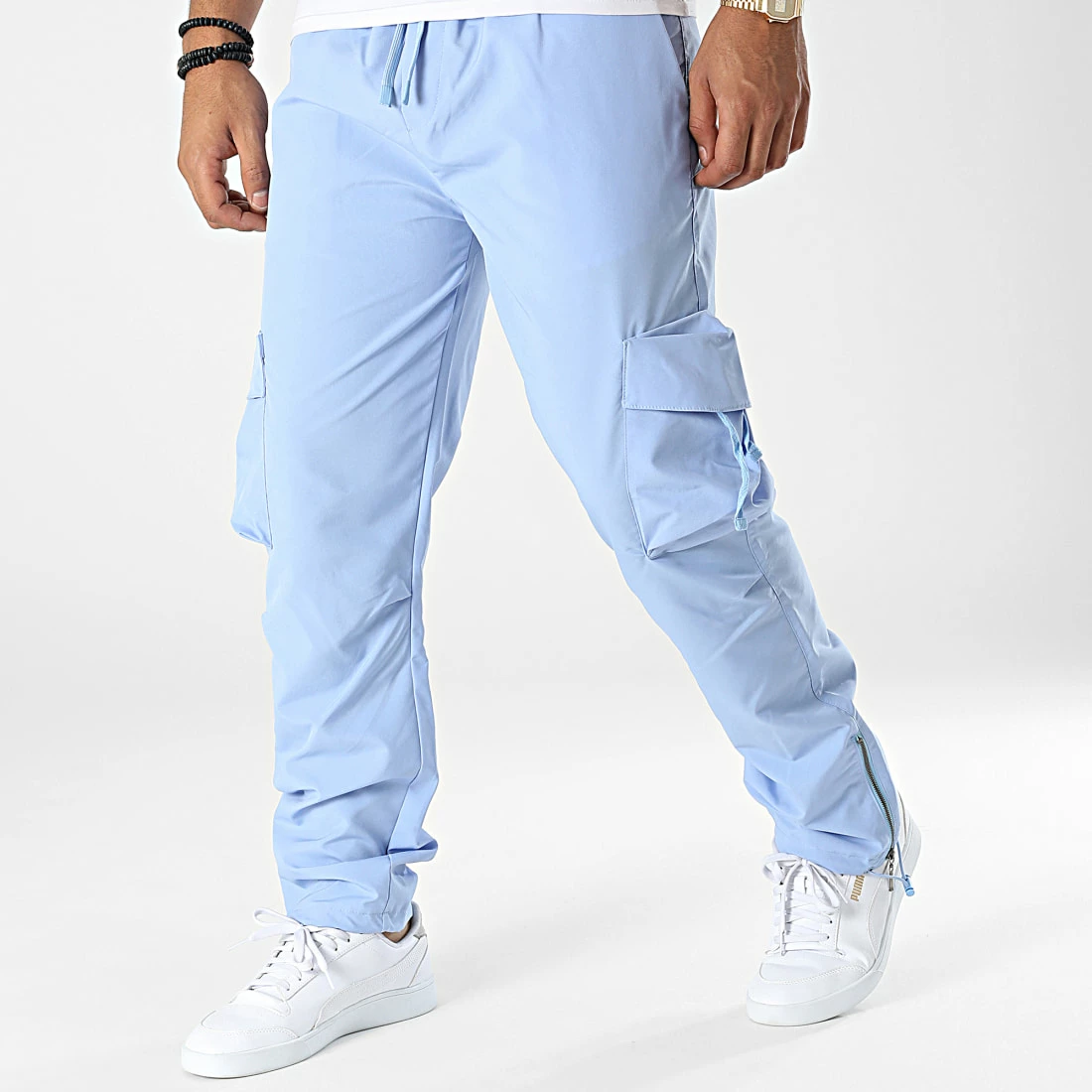 Pantalon Cargo PA-002 Bleu Clair de ADJ 3 Pantalon Cargo PA-002 Bleu Clair de ADJ
