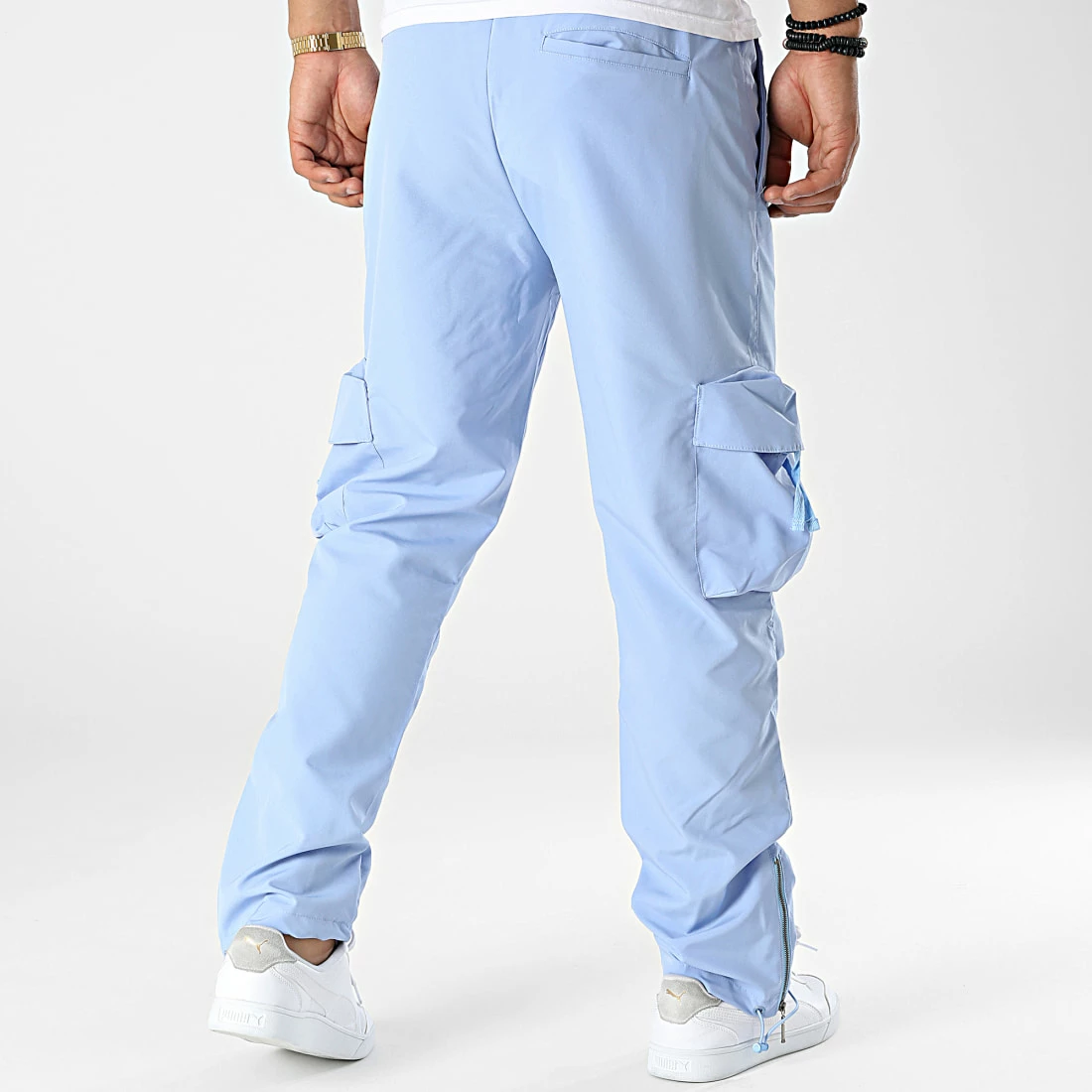 Pantalon Cargo PA-002 Bleu Clair de ADJ 6 Pantalon Cargo PA-002 Bleu Clair de ADJ – Image 4