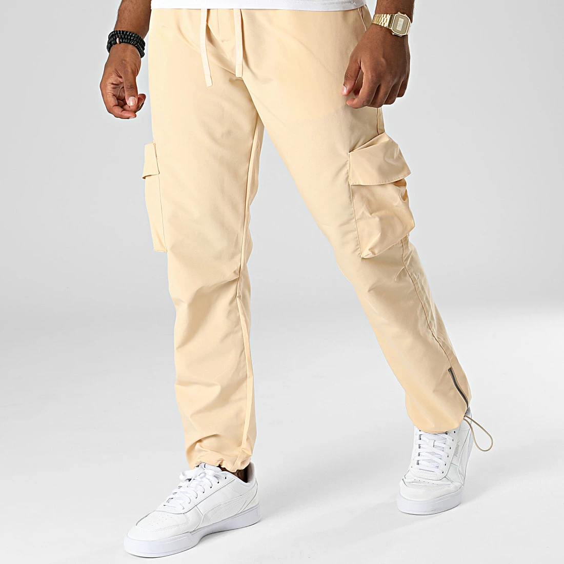 Pantalon Cargo PA-002 Beige de ADJ 3 Pantalon Cargo PA-002 Beige de ADJ