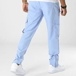 Pantalon Cargo KL-2044 Bleu Clair de ADJ 9 Pantalon Cargo KL-2044 Bleu Clair de ADJ -ADJ Soldes adj 331954 KL 2044 5 BABY BLUE 20220810T153836 04