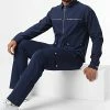 Ensemble Veste Zippée Et Pantalon Cargo KL-2093 Bleu Marine de ADJ