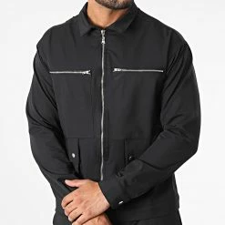Ensemble Veste Zippée Et Pantalon Cargo KL-2093 Noir de ADJ -ADJ Soldes adj 331966 KL 2093 BLACK 20220812T140033 03
