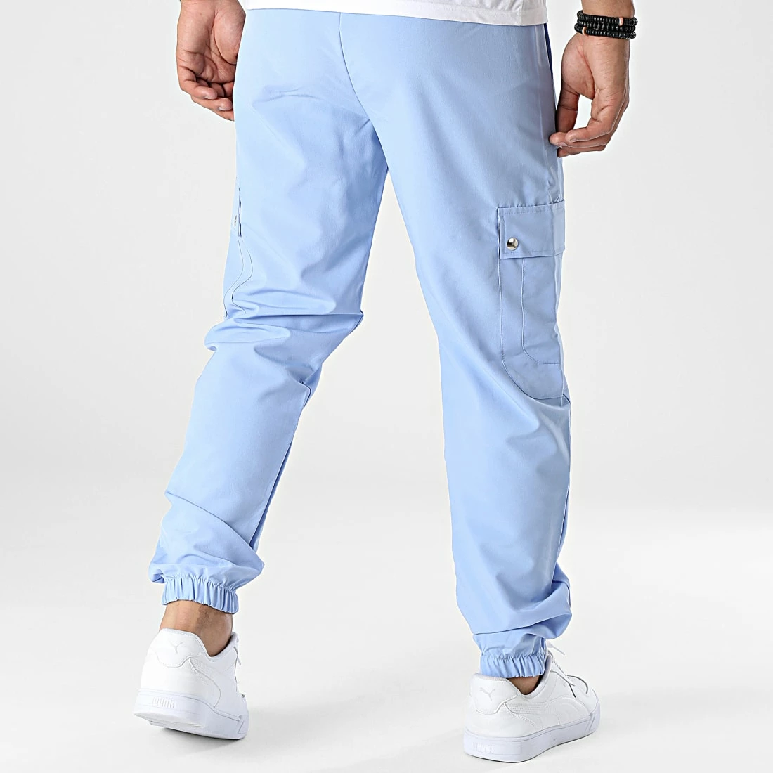 Pantalon Cargo KL-2103 Bleu Ciel de ADJ 6 Pantalon Cargo KL-2103 Bleu Ciel de ADJ – Image 4