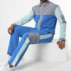 Ensemble Cargo KL-2096 Bleu Gris de ADJ