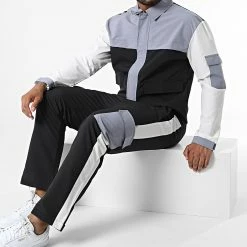Ensemble Cargo KL-2096 Noir Gris Blanc de ADJ