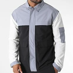 Ensemble Cargo KL-2096 Noir Gris Blanc de ADJ -ADJ Soldes adj 338923 KL 2096 BLACK GREY WHITE 20221007T154601 03