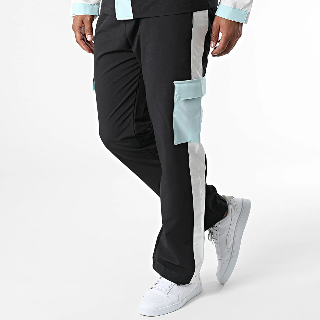 Ensemble Cargo KL-2096 Noir Vert Menthe Blanc de ADJ 6 Ensemble Cargo KL-2096 Noir Vert Menthe Blanc de ADJ – Image 4