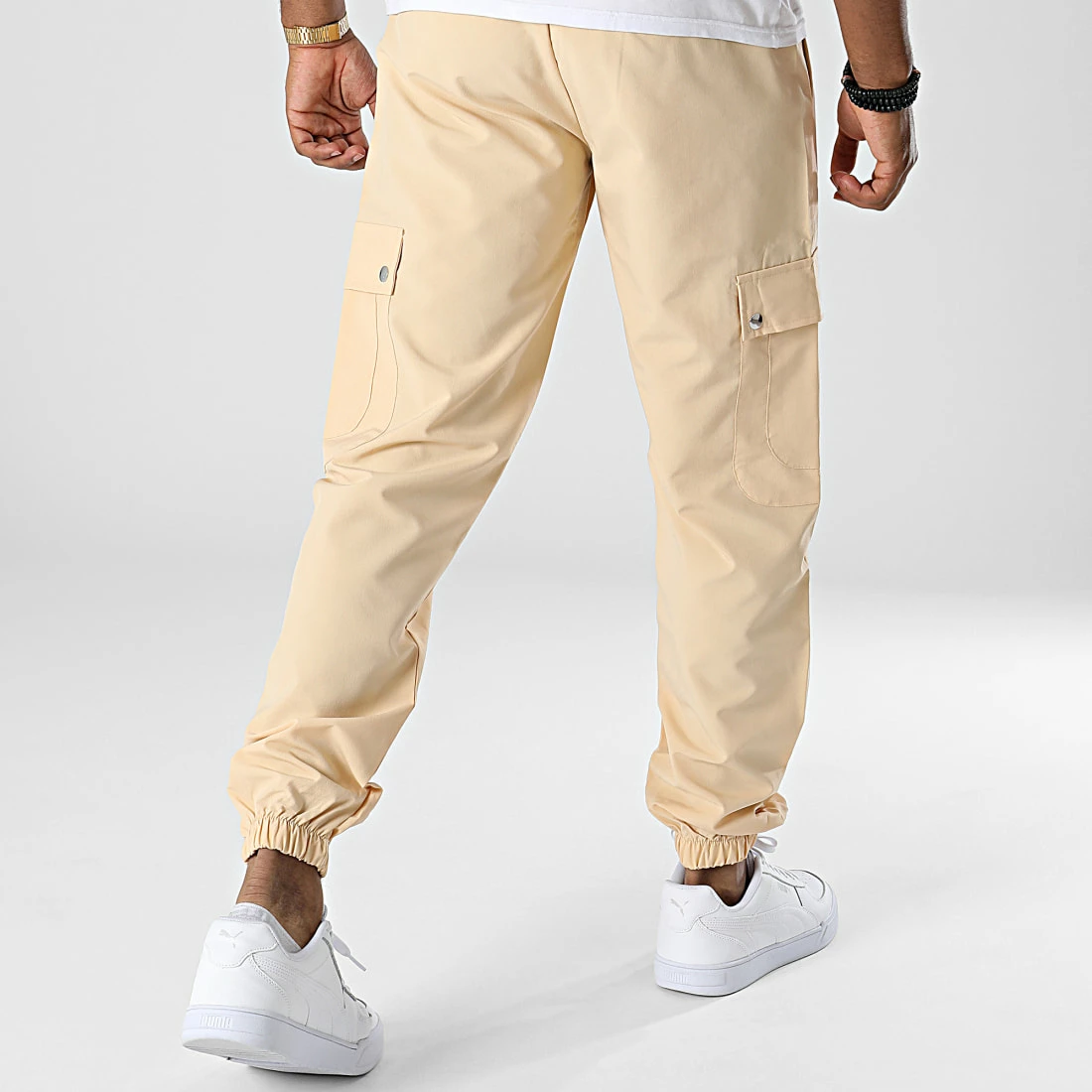 Pantalon Cargo KL-2103 Beige de ADJ 6 Pantalon Cargo KL-2103 Beige de ADJ – Image 4