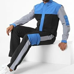 Ensemble Cargo KL-2096 Noir Bleu Gris de ADJ