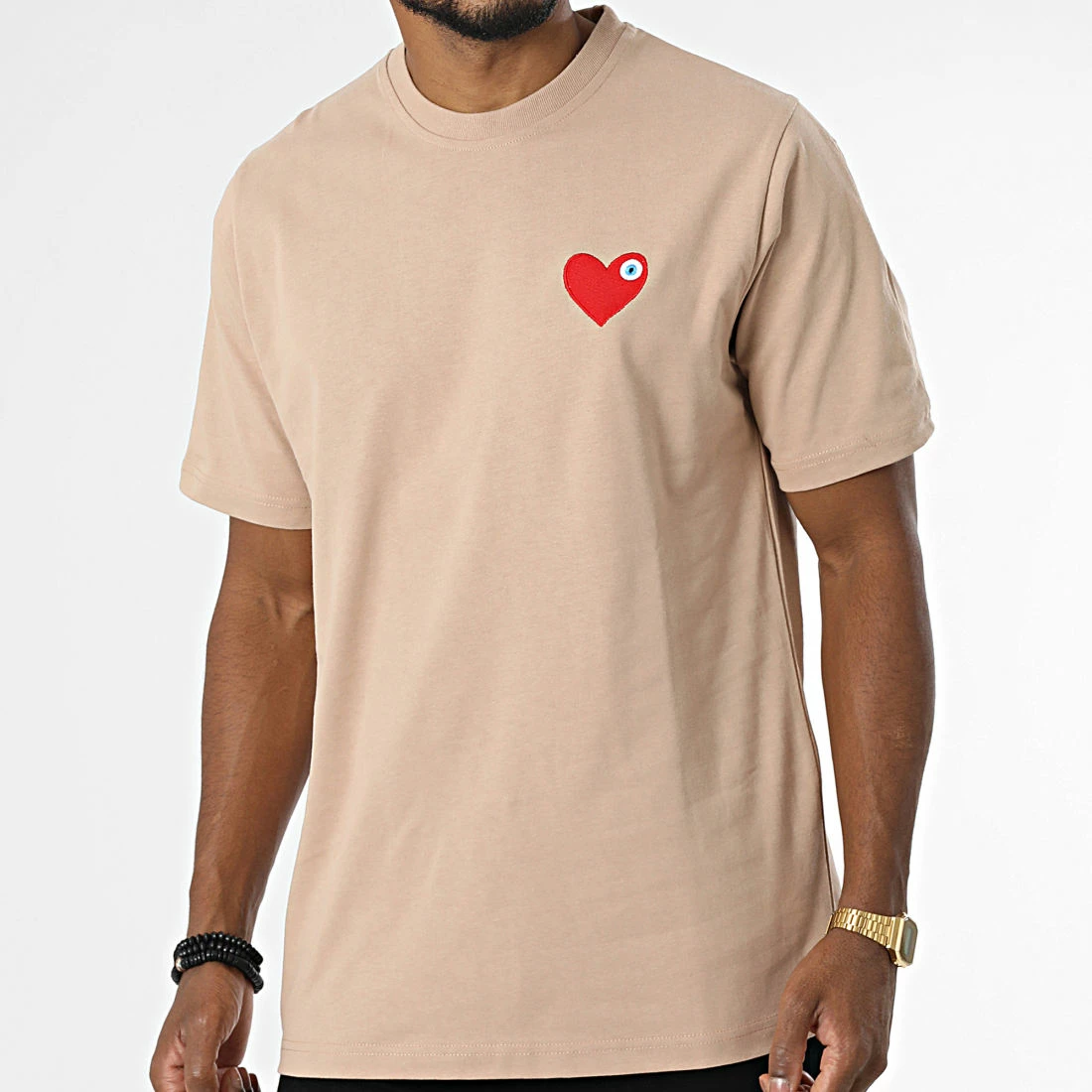 Tee Shirt KL-2071 Beige de ADJ 3 Tee Shirt KL-2071 Beige de ADJ