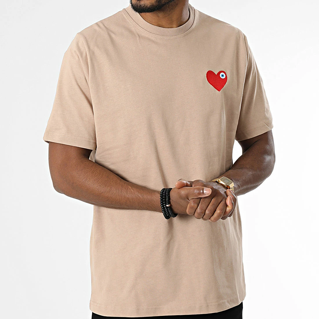 Tee Shirt KL-2071 Beige de ADJ 5 Tee Shirt KL-2071 Beige de ADJ – Image 3