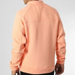 Sweat Col Zippé KL-2101 Corail de ADJ -ADJ Soldes adj 341694 KL 2101 S SOLMON PINK 20221006T160307 04