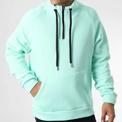 Sweat Col Zippé KL-2101 Menthe de ADJ