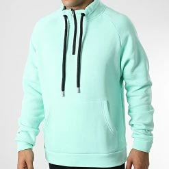 Sweat Col Zippé KL-2101 Menthe de ADJ -ADJ Soldes adj 341696 KL 2101 S MINT 20221006T155904 03