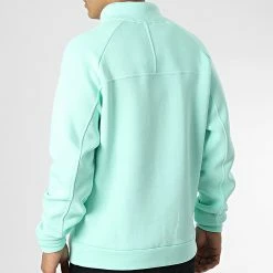 Sweat Col Zippé KL-2101 Menthe de ADJ -ADJ Soldes adj 341696 KL 2101 S MINT 20221006T155905 04