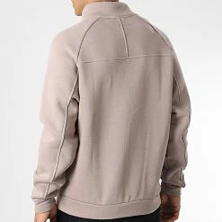 Sweat Col Zippé KL-2101 Marron Clair de ADJ -ADJ Soldes adj 341699 KL 2101 S STONE 20221006T160102 04