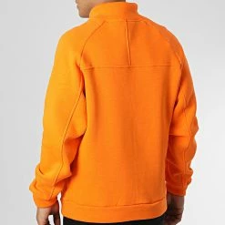 Sweat Col Zippé KL-2101 Orange de ADJ -ADJ Soldes adj 341701 KL 2101 S ORANGE 20221006T160340 04