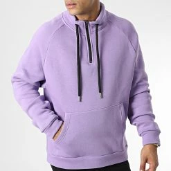 Sweat Col Zippé KL-2101 Violet Lila de ADJ -ADJ Soldes adj 341713 KL 2101 S LILAC 20221006T155953 03