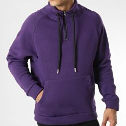 Sweat Col Zippé KL-2101 Violet de ADJ