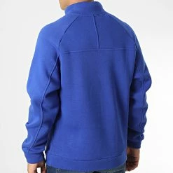 Sweat Col Zippé KL-2101 Bleu Roi de ADJ -ADJ Soldes adj 341751 KL 2101 S SAXE BLUE 20221006T160521 04