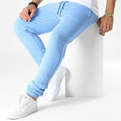 Pantalon Jogging KL-2102 Bleu Clair de ADJ -ADJ Soldes adj 341778 KL 2102 J BABY BLUE 20221007T151017 03