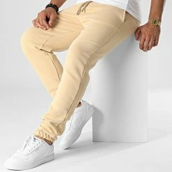 Pantalon Jogging KL-2102 Beige de ADJ -ADJ Soldes adj 341787 KL 2102 J BEIGE 20221007T150921 03