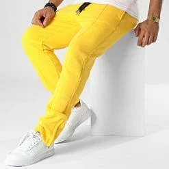 Pantalon Jogging KL-2101 Jaune de ADJ -ADJ Soldes adj 341792 KL 2101 J YELLOW 20221006T152937 03