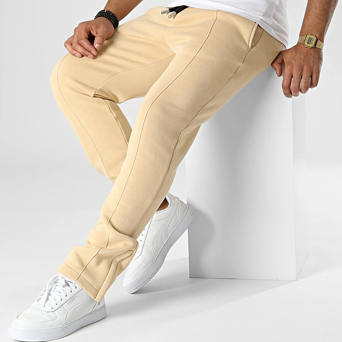 Pantalon Jogging KL-2101 Beige de ADJ 5 Pantalon Jogging KL-2101 Beige de ADJ – Image 3