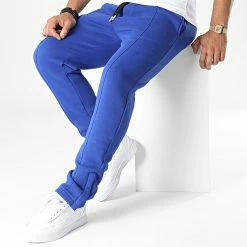 Pantalon Jogging KL-2101 Bleu de ADJ -ADJ Soldes adj 341828 KL 2101 J SAXE BLUE 20221006T152513 03