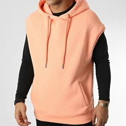 Sweat Capuche Sans Manches KL-2100 Corail de ADJ