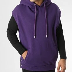 Sweat Capuche Sans Manches KL-2100 Violet de ADJ -ADJ Soldes adj 341892 KL 2100 S PURPLE 20221006T155530 03