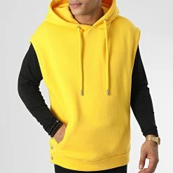 Sweat Capuche Sans Manches KL-2100 Jaune de ADJ -ADJ Soldes adj 341894 KL 2100 S YELLOW 20221006T155816 03