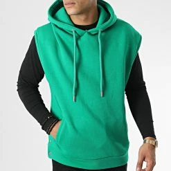 Sweat Capuche Sans Manches KL-2100 Vert de ADJ -ADJ Soldes adj 341895 KL 2100 S GREEN 20221006T155849 03