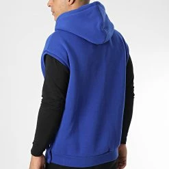 Sweat Capuche Sans Manches KL-2100 Bleu Roi de ADJ -ADJ Soldes adj 341897 KL 2100 S SAXE BLUE 20221006T155515 04