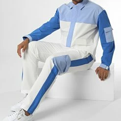 Ensemble Cargo KL-2096 Blanc Bleu de ADJ