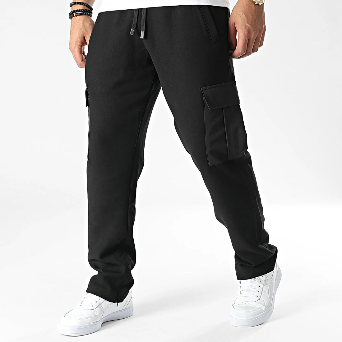 Pantalon Cargo KL-2107 Noir de ADJ 3 Pantalon Cargo KL-2107 Noir de ADJ