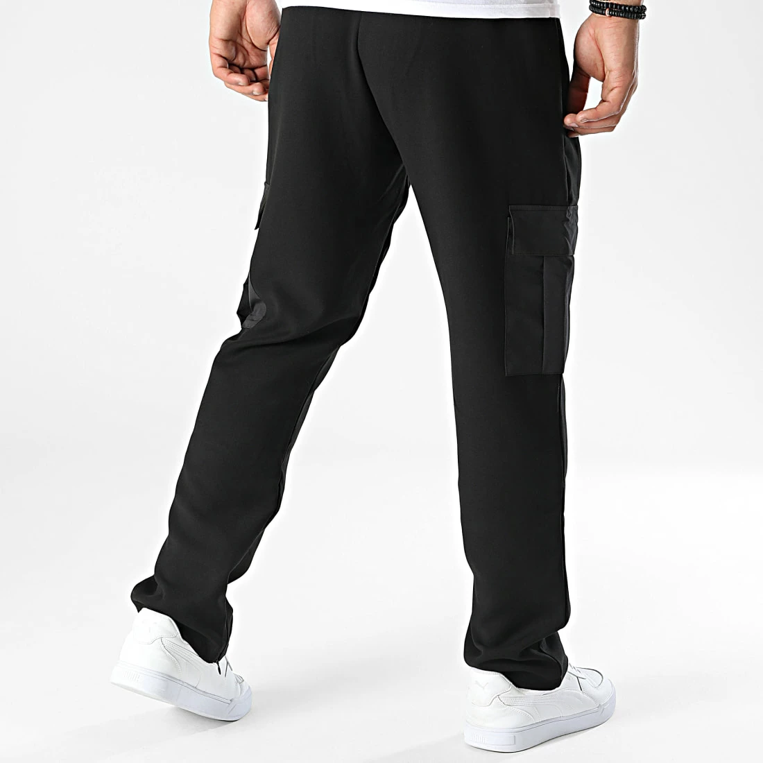 Pantalon Cargo KL-2107 Noir de ADJ 6 Pantalon Cargo KL-2107 Noir de ADJ – Image 4