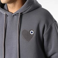 Sweat Capuche KL-2118 Gris Anthracite de ADJ -ADJ Soldes adj 344742 KL 2118 ANTHRACITE 20221024T150004 02