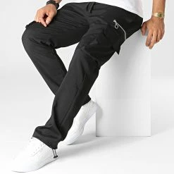 Pantalon Cargo KL-2111 Noir de ADJ -ADJ Soldes adj 344756 KL 2111 BLACK 20221024T144121 03
