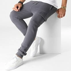 Pantalon Cargo KL-2119 Gris Anthracite de ADJ -ADJ Soldes adj 344764 KL 2119 B ANTHRACITE 20221024T135904 03