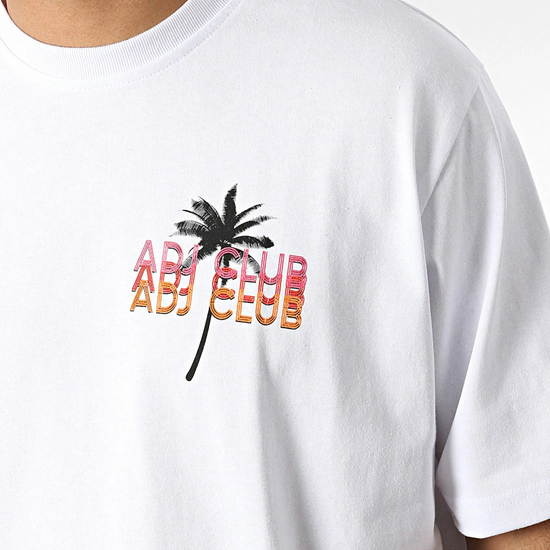 Tee Shirt Oversize Large KL-2105 Blanc Floral de ADJ 4 Tee Shirt Oversize Large KL-2105 Blanc Floral de ADJ – Image 2