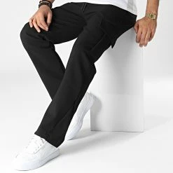 Pantalon Cargo KL-2112 Noir de ADJ -ADJ Soldes adj 346642 KL 2112 BLACK 20221108T150456 03