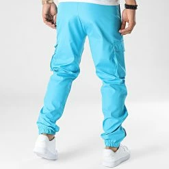 Pantalon Cargo KL-2113 Bleu Turquoise de ADJ -ADJ Soldes adj 346645 KL 2113 BABY BLUE 20221108T151308 04