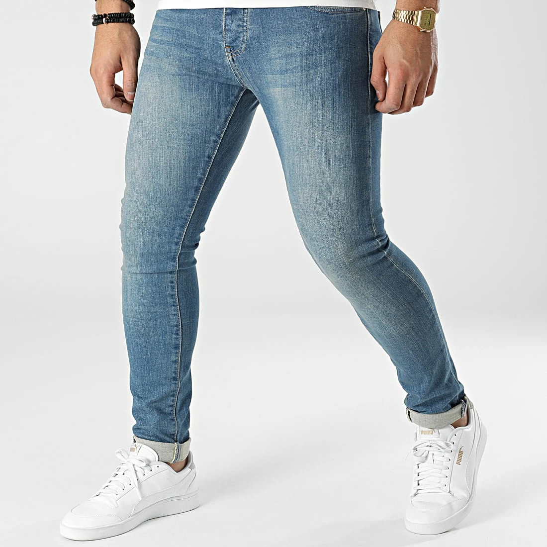 Jean Slim KL-2015 Bleu Denim de ADJ 3 Jean Slim KL-2015 Bleu Denim de ADJ