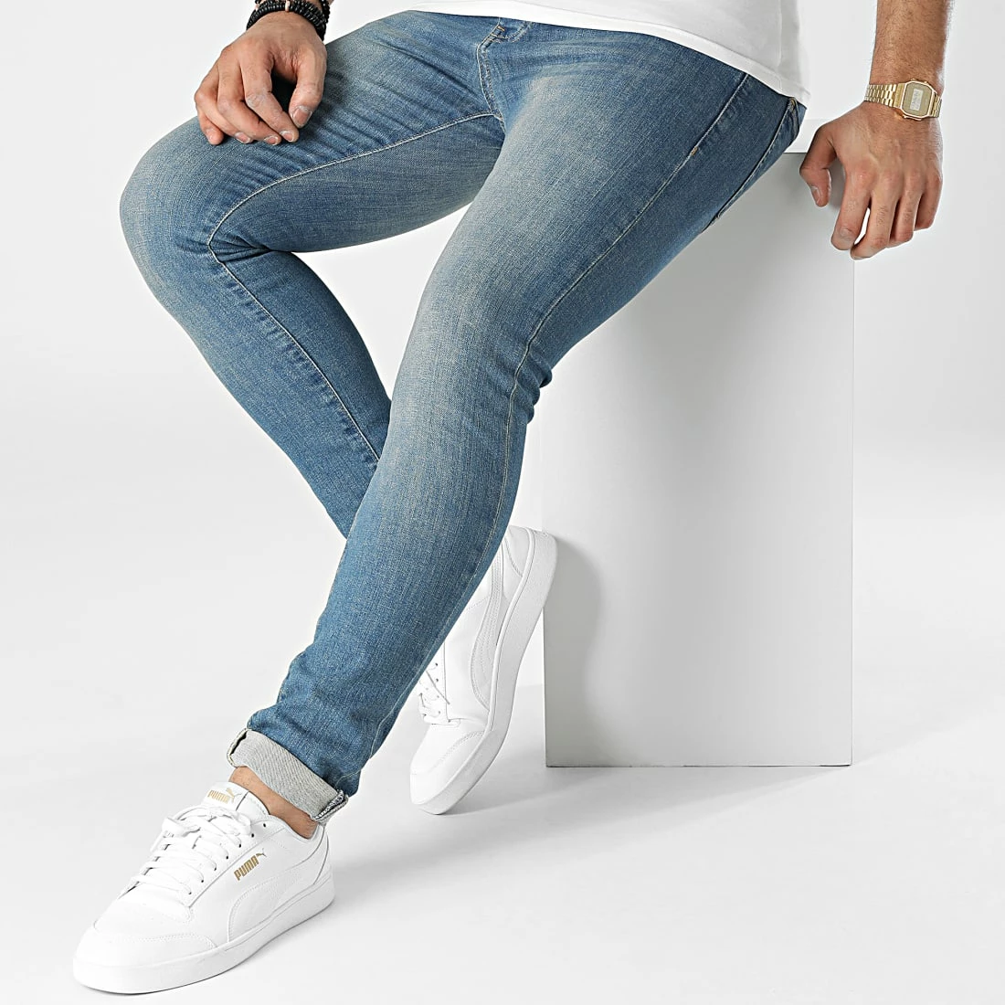 Jean Slim KL-2015 Bleu Denim de ADJ 5 Jean Slim KL-2015 Bleu Denim de ADJ – Image 3