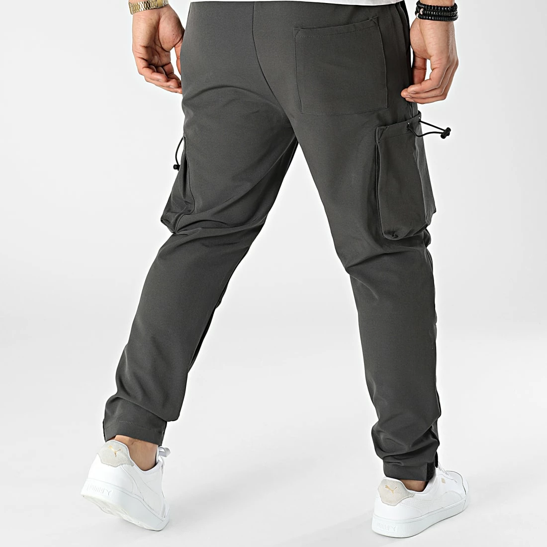 Pantalon Cargo KL-2029 Gris Anthracite de ADJ 6 Pantalon Cargo KL-2029 Gris Anthracite de ADJ – Image 4