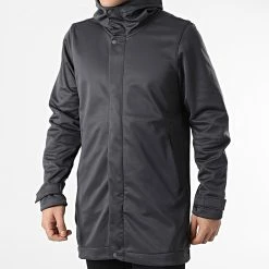 Veste Zippée Capuche KL-2009 Gris Anthracite de ADJ
