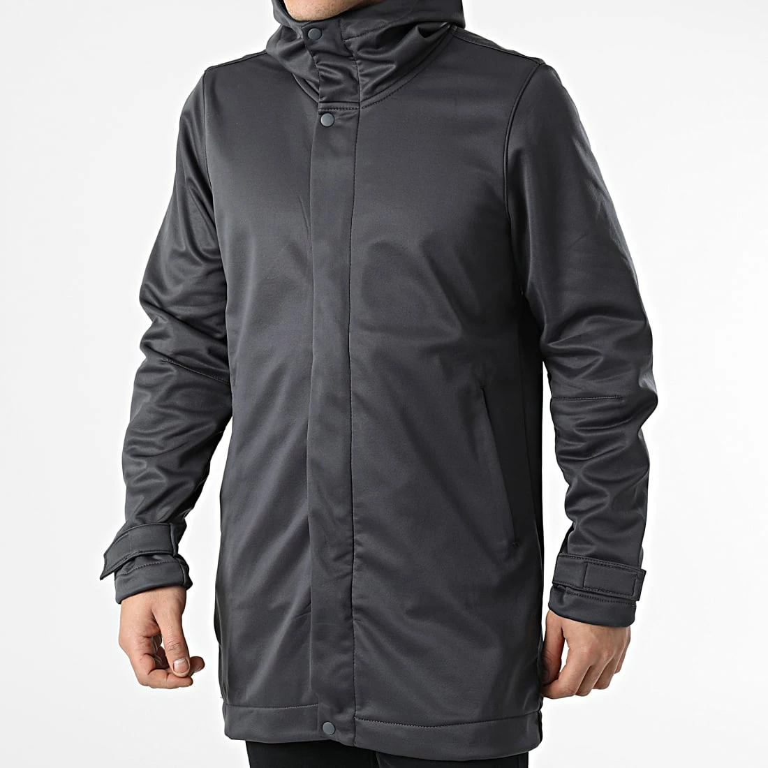Veste Zippée Capuche KL-2009 Gris Anthracite de ADJ 2 Veste Zippée Capuche KL-2009 Gris Anthracite de ADJ