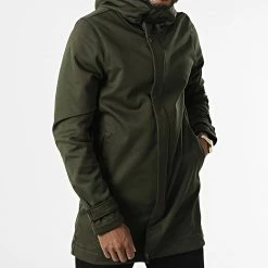 Veste Zippée Capuche KL-2009 Vert Kaki de ADJ -ADJ Soldes classic series 303158 KL 2009 KHAKI 20220217T152918 03